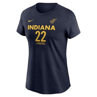 Nike Caitlin Clark Indiana Fever Nike Womens WNBA T-Shirt in Blue | W11942P737-CLK
