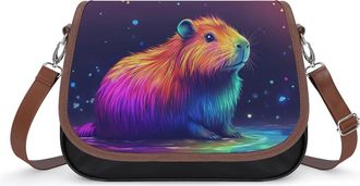 Generic Cute Capybara Colorful Fashion Womens Crossbody Bags Novelty Handbag Shoulder Bag Purse