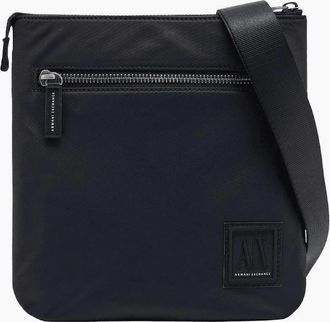 A|X Armani Exchange Mens Nylon Icon Logo Navy Side Bag - Size: ONE size