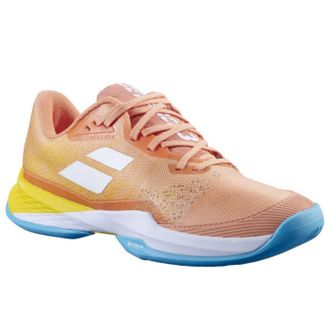 Babolat Womens Jet Mach 3 All Court Shoes In Coral/gold Fusion