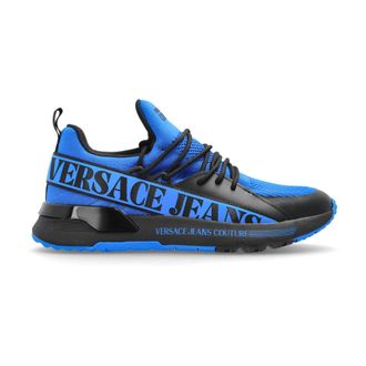 Versace Jeans Couture Sneakers, male, Blue, Size: 12 US Sports Shoes with Printed Logo