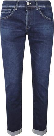 Dondup Slim-fit Jeans - Heren - Slim Fit Jeans - Blauw - W33 - Leer - Jeans