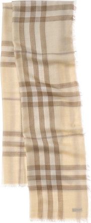 Burberry Reversible Check Wool & Silk-Blend Scarf
