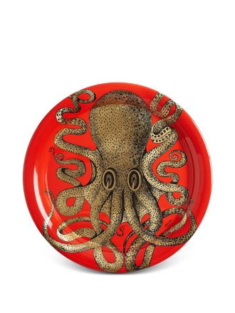 Fornasetti Polipo circular tray - Red