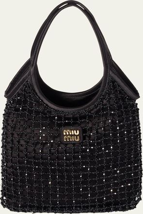 Miu Miu Ivy Beaded Duchesse Shoulder Bag