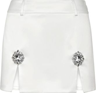 Philipp Plein Rokken, Dames, Wit, M, Katoen, Mini Rok