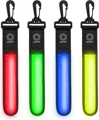 OEM Set Di 4 Led Lampeggianti - 3 Modalit&agrave; Led - Luce Di Sicurezza Per Bambini - Riflettente