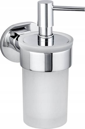 WENKO Maribor Dispensador De Jab&oacute;n Mural Cromado 150 Ml