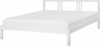Beliani Beliani - Letto in Legno Bianco con Rete a Doghe Stile Classico 180 x 200 cm Vannes