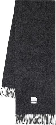 Ader Error fringed scarf - unisex - Wool - One Size - Grey