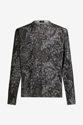 Etro Pullover aus Seide und Kaschmir mit Bl&uuml;tenprint