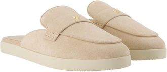 Tory Burch Womens Ballet Sport Slipper Beige Calfskin