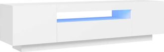 vidaXL Vidaxl - Mueble Para Tv Con Luces Led Blanco 160x35x40 Cm