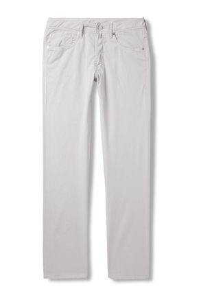 Slowear Blue Division Slim-Fit Stretch-Cotton Twill Trousers