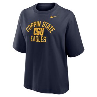 Nike Womens College (Coppin State University) Boxy T-Shirt in Blue | W11668CPNS26-NVY