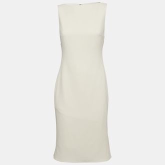 Theory Cream Admiral Crepe Mermaid Short Dress