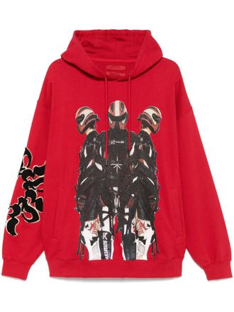 Kusikohc Moto Men hoodie - men - Cotton - S - Red