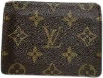Louis Vuitton Pre-owned Wallets, female, Brown, Size: ONE SIZE Pre-owned Leather Wallet