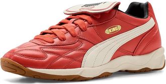 Puma King Indoor Shoes Mens Shoes Red Fire/Frosted Ivory : 11.5 D - Medium, Leather