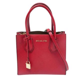 Michael Kors Pre-owned Small Mercer Tote - Dames - Pre-owned - Rood - Maat: ONE Size Leer