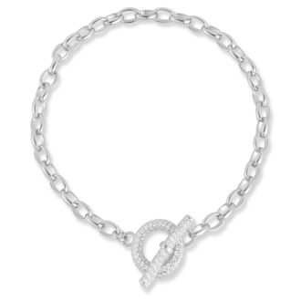Glaze Jewelry Sterling Silver Toggle Bracelet