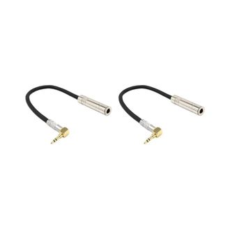OEM Adatto Per Un Cavo Di Prolunga Audio Hifi Con Connettore Stereo Femmina Da 6,35 Mm A Connettore Stereo Maschio Da 3,5 Mm, Cavo Audio Corto Con Curva A