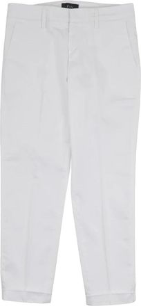 Fay Chino Broek - Dames - Straight fit broeken - Wit - W26 - Katoen - Broeken