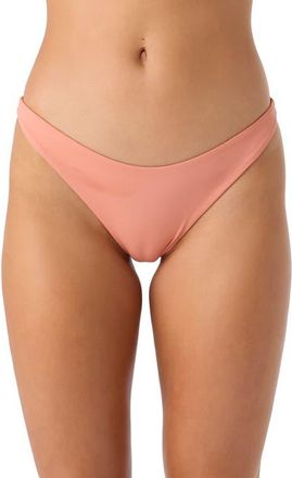 O'Neill Flamenco Saltwater Solids Bikini Bottoms in Canyon Clay at Nordstrom, Size Large