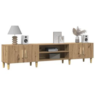 Berkfield Home TV Cabinet Artisan Oak 180x31.5x40 cm Engineered Wood in Brown