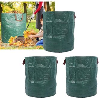 OEM Juego De 3 Bolsas Profesionales De Jard&iacute;n De 270 Litros (71 Galones) Con Guantes De Jardiner&iacute;a, Bolsas Para Hojas Autoportantes, Bolsas Para Restos De