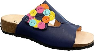Think Womens Mizzi Dots Sandals In Indigo/kombi