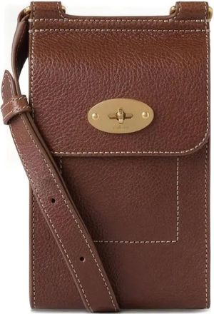Mulberry Borsa messenger con bordo in pelle - Marrone
