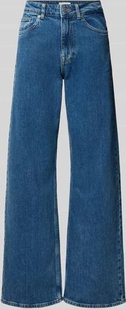 Selected Wide Leg Jeans aus Baumwoll-Mix Modell WIDE BEA-KORI in Dunkelblau, Gr&ouml;&szlig;e 26/32
