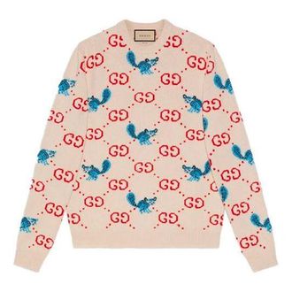 Gucci x Freya Hartas GG Animal Wool Sweater Ivory 661836-XKBXX-9275