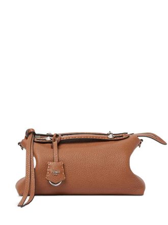 Fendi medium By The Way Selleria hand-sewn topstitches tote bag - Brown