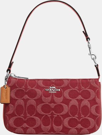 Coach Womens Nolita 19 In Signature Denim - Red - One Size
