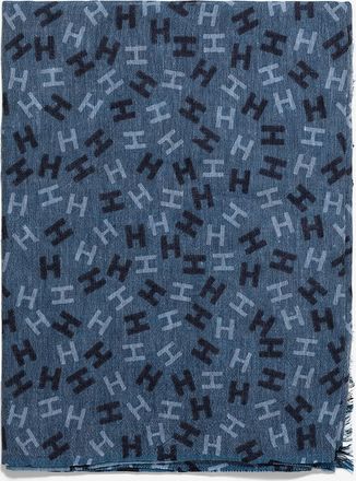 Hemisphere Schal aus Wolle und Leinen Nies