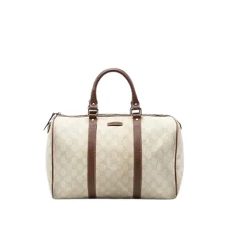Gucci Pre-owned Weekend Bags, female, Beige, Size: ONE SIZE Pre-owned Boston Bag