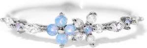 Girls Crew Blue Blossom Garden Ring in Silver at Nordstrom, Size 6