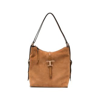 Tod's Brown T Timeless Small Shoulder Bag