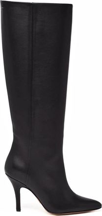 Maison Margiela Black Leather Pointed Boots