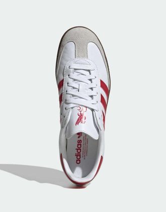 adidas adidas Originals - Samba Liverpool - Sneakers bianche e rosse-Bianco