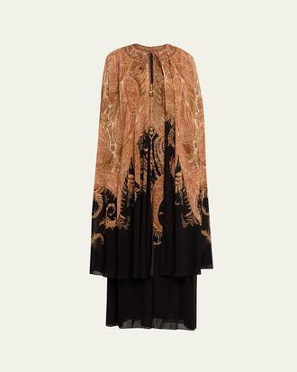 Zimmermann Hypnotic Cape Maxi Dress