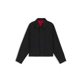 HUGO BOSS Black regular-fit jacket in Japanese denim