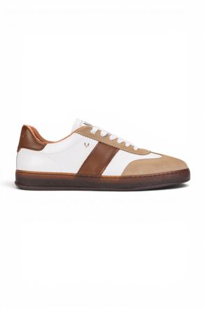 Martinelli Mens Brown Leather Sneakers Trainer Shoes - Seaford