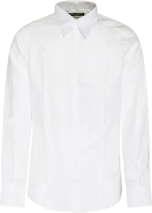Dolce & Gabbana Heren, Overhemden, Wit, Maat: 2XL Katoen
