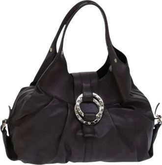 Bulgari Pre-owned Shoulder Bags, female, Brown, Size: ONE SIZE Pre-owned Vintage Shoulder Bag