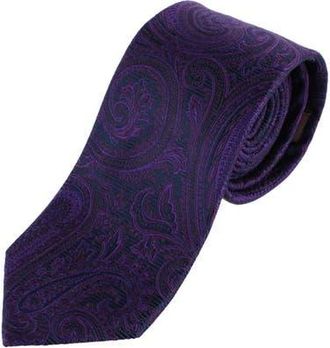 Trafalgar Store Sobee Paisley Silk Necktie in Purple at Nordstrom