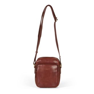 Howard London Messenger Bags, male, Brown, Size: ONE SIZE Brown Leather Crossbody Bag