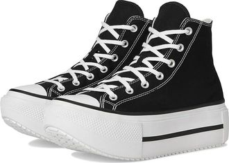 Converse Chuck Taylor All Star Lift Double Stack Lace-up Boots Black/White/Black : Mens 10.5 - Womens 12.5 Medium, Canvas